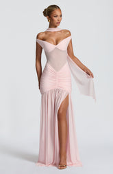 Alaia Maxi Dress - Blush Dress Babyboo Fashion Premium Exclusive Design