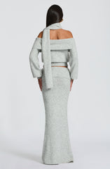 Andie Top - Light Grey Marl Tops Babyboo Fashion Premium Exclusive Design