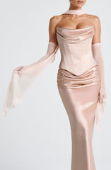 Ayla Scarf - Soft Peach Accessories ONE SIZE Babyboo Fashion Premium Exclusive Design