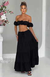 Carmen Maxi Skirt - Black Skirt Babyboo Fashion Premium Exclusive Design
