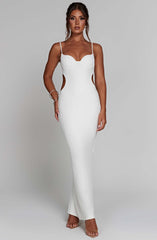 Celine Maxi Dress - White Dress Babyboo Fashion Premium Exclusive Design