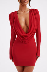 Danielle Mini Dress - Red Dress Babyboo Fashion Premium Exclusive Design