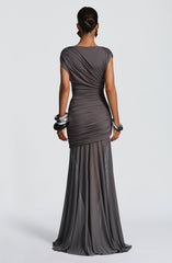 Demelza Maxi Dress - Charcoal Dress Babyboo Fashion Premium Exclusive Design