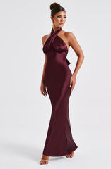 Dimitra Maxi Dress - Burgundy Dress Babyboo Fashion Premium Exclusive Design