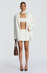 Edna Mini Skirt - Ivory Skirt Babyboo Fashion Premium Exclusive Design