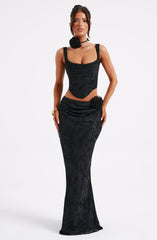 Elizabeth Maxi Skirt - Black Skirt Babyboo Fashion Premium Exclusive Design