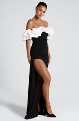 Elsie Maxi Dress - Black/White Dress Babyboo Fashion Premium Exclusive Design