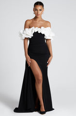 Elsie Maxi Dress - Black/White Dress Babyboo Fashion Premium Exclusive Design