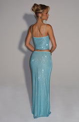 Hali Maxi Skirt - Aqua Skirt Babyboo Fashion Premium Exclusive Design