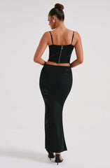 Izi Maxi Skirt - Black Skirt Babyboo Fashion Premium Exclusive Design
