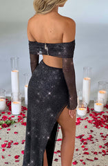 Jana Top - Black Sparkle Tops Babyboo Fashion Premium Exclusive Design