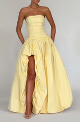 Jillian Maxi Dress - Lemon Dress Babyboo Fashion Premium Exclusive Design