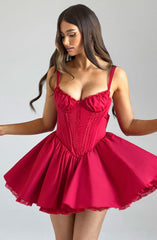 Josie Mini Dress - Red Dress Babyboo Fashion Premium Exclusive Design