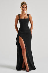Katana Maxi Dress - Black Dress XS Babyboo Fashion Premium Exclusive Design