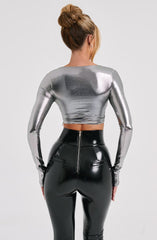 Kyranni Top - Gunmetal Tops Babyboo Fashion Premium Exclusive Design