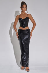 Larisa Maxi Skirt - Black Skirt XS Babyboo Fashion Premium Exclusive Design