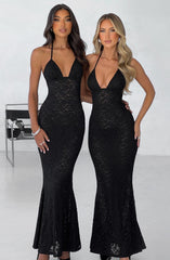 Leilina Maxi Dress - Black Dress XS Babyboo Fashion Premium Exclusive Design