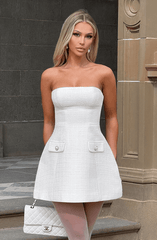 Lottie Mini Dress - Ivory Dress Babyboo Fashion Premium Exclusive Design