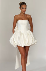 Lotus Mini Dress - Ivory Dress Babyboo Fashion Premium Exclusive Design