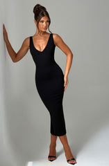 Lucinda Midi Dress - Black Dress Babyboo Fashion Premium Exclusive Design