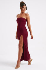 Marcia Maxi Dress - Burgundy Dress Babyboo Fashion Premium Exclusive Design