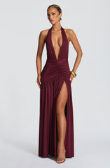 Melania Maxi Dress - Cherry Lacquer Dress XS Babyboo Fashion Premium Exclusive Design