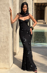 Nefertiti Maxi Dress - Black Dress Babyboo Fashion Premium Exclusive Design
