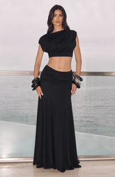 Paige Maxi Skirt - Black Skirt Babyboo Fashion Premium Exclusive Design