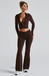 Portia Knit Pants - Chocolate Pants Babyboo Fashion Premium Exclusive Design