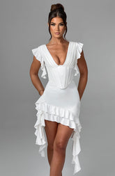 Rosalie Mini Dress - Ivory Dress Babyboo Fashion Premium Exclusive Design