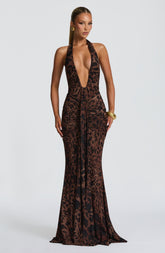 Rosetta Maxi Dress - Leopard Print Dress Babyboo Fashion Premium Exclusive Design