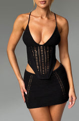 Selma Mini Skirt - Black Skirt Babyboo Fashion Premium Exclusive Design