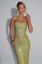 Serena Top - Olive Tops Babyboo Fashion Premium Exclusive Design