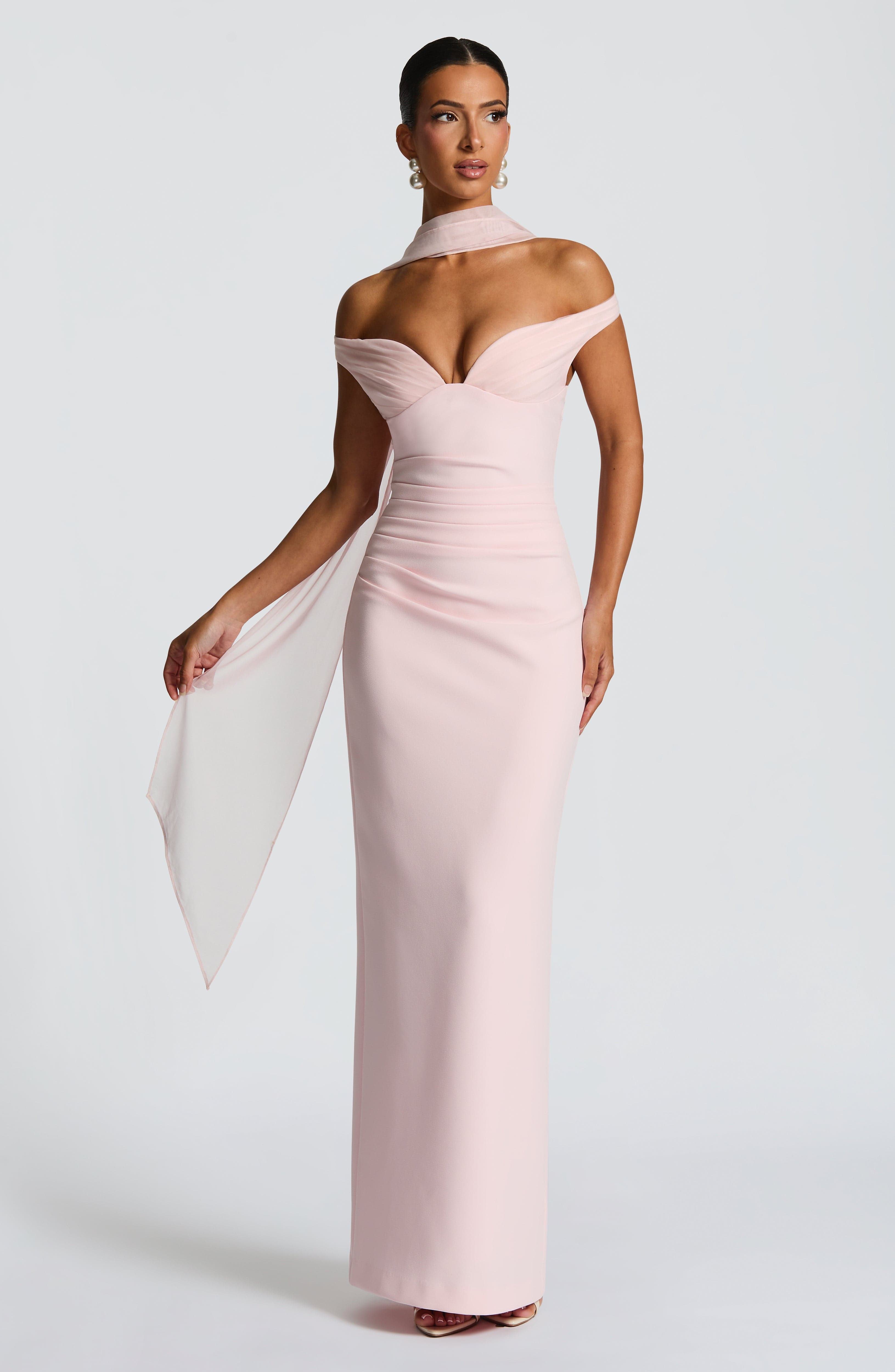 Abigail Maxi Dress - Blush Dress Babyboo Fashion Premium Exclusive Design