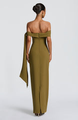 Addie Maxi Dress - Deep Olive Dress Babyboo Fashion Premium Exclusive Design