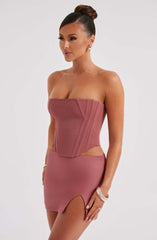 Alina Mini Skirt - Rose Pink Skirt Babyboo Fashion Premium Exclusive Design