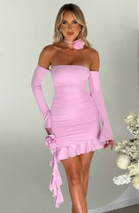 Alix Mini Dress - Pink Dress XS Babyboo Fashion Premium Exclusive Design