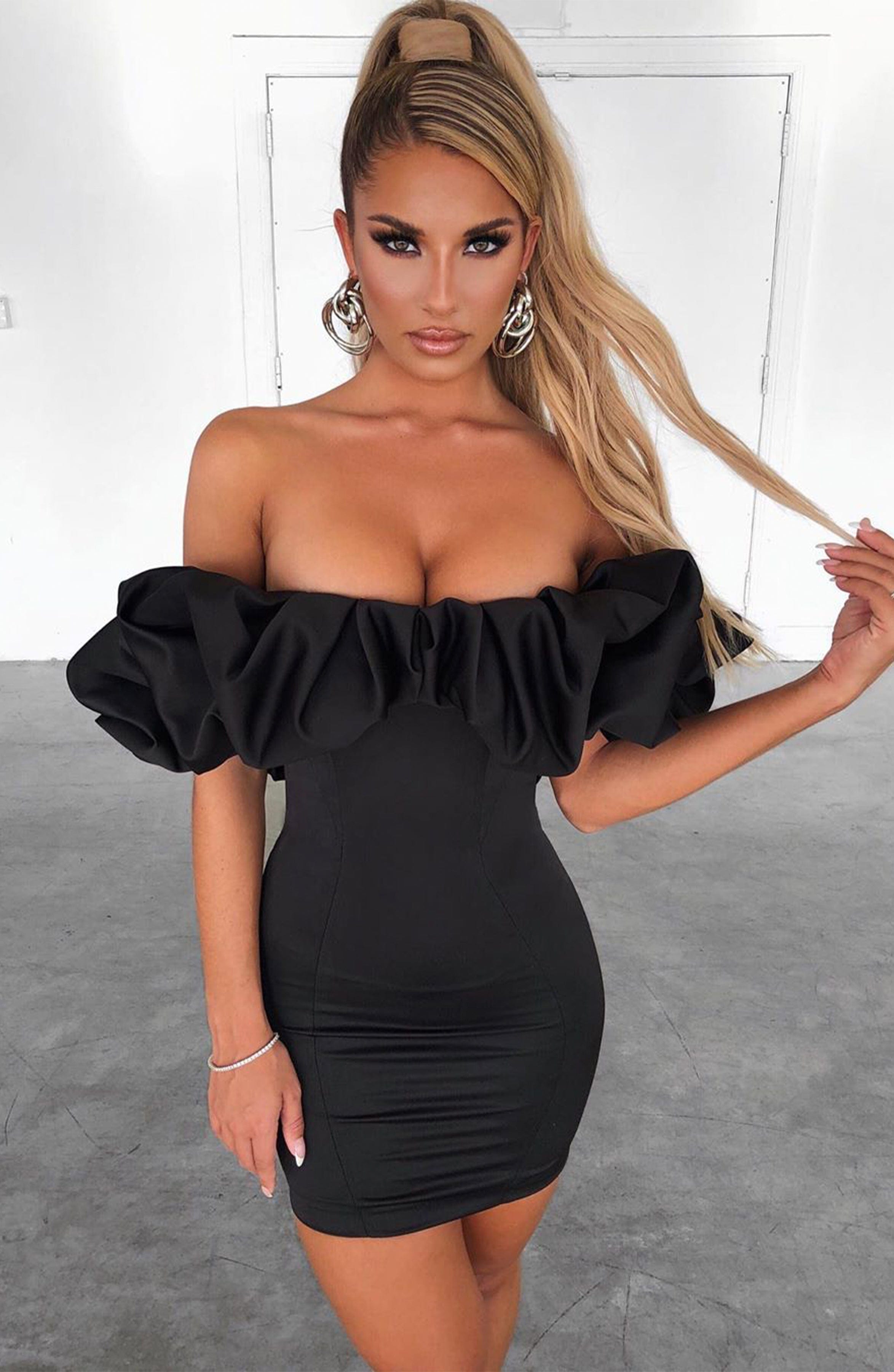 Allie Mini Dress - Black Dress XS Babyboo Fashion Premium Exclusive Design