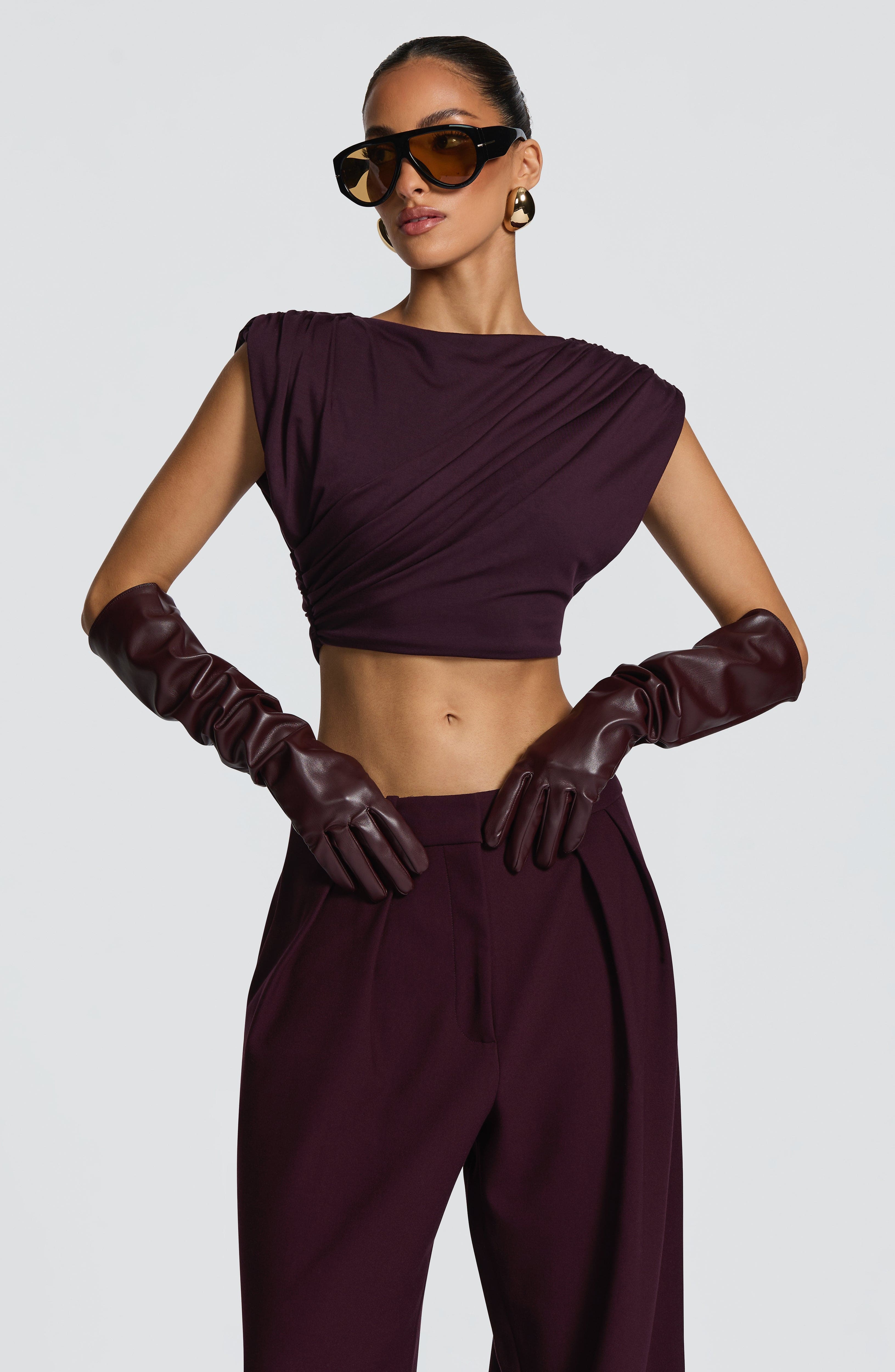 Amara Top - Plum Tops Babyboo Fashion Premium Exclusive Design