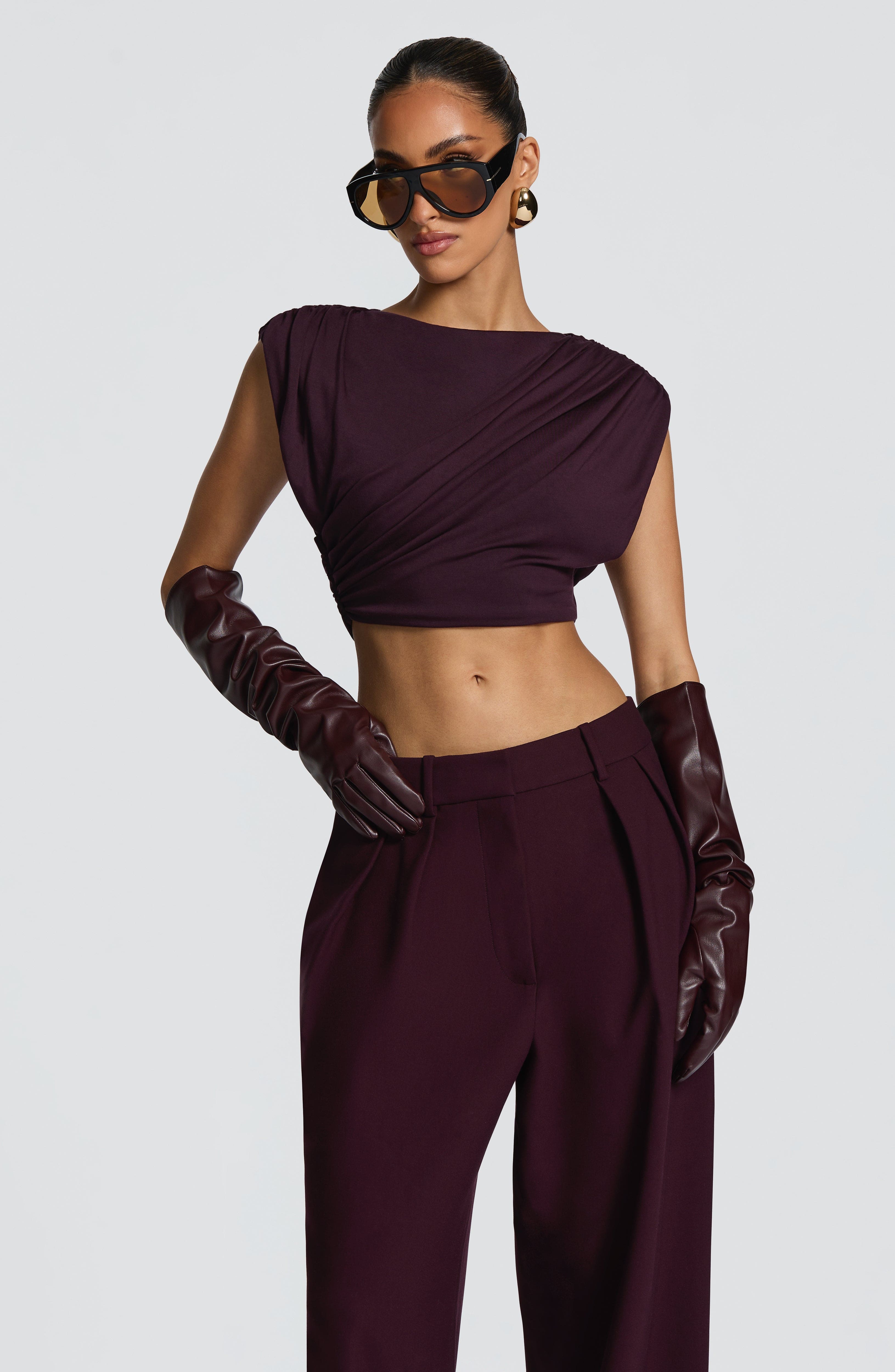 Amara Top - Plum Tops Babyboo Fashion Premium Exclusive Design