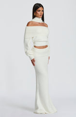 Andie Maxi Skirt - Ivory Skirt Babyboo Fashion Premium Exclusive Design
