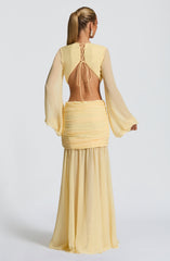 Andrina Maxi Dress - Lemon Dress Babyboo Fashion Premium Exclusive Design