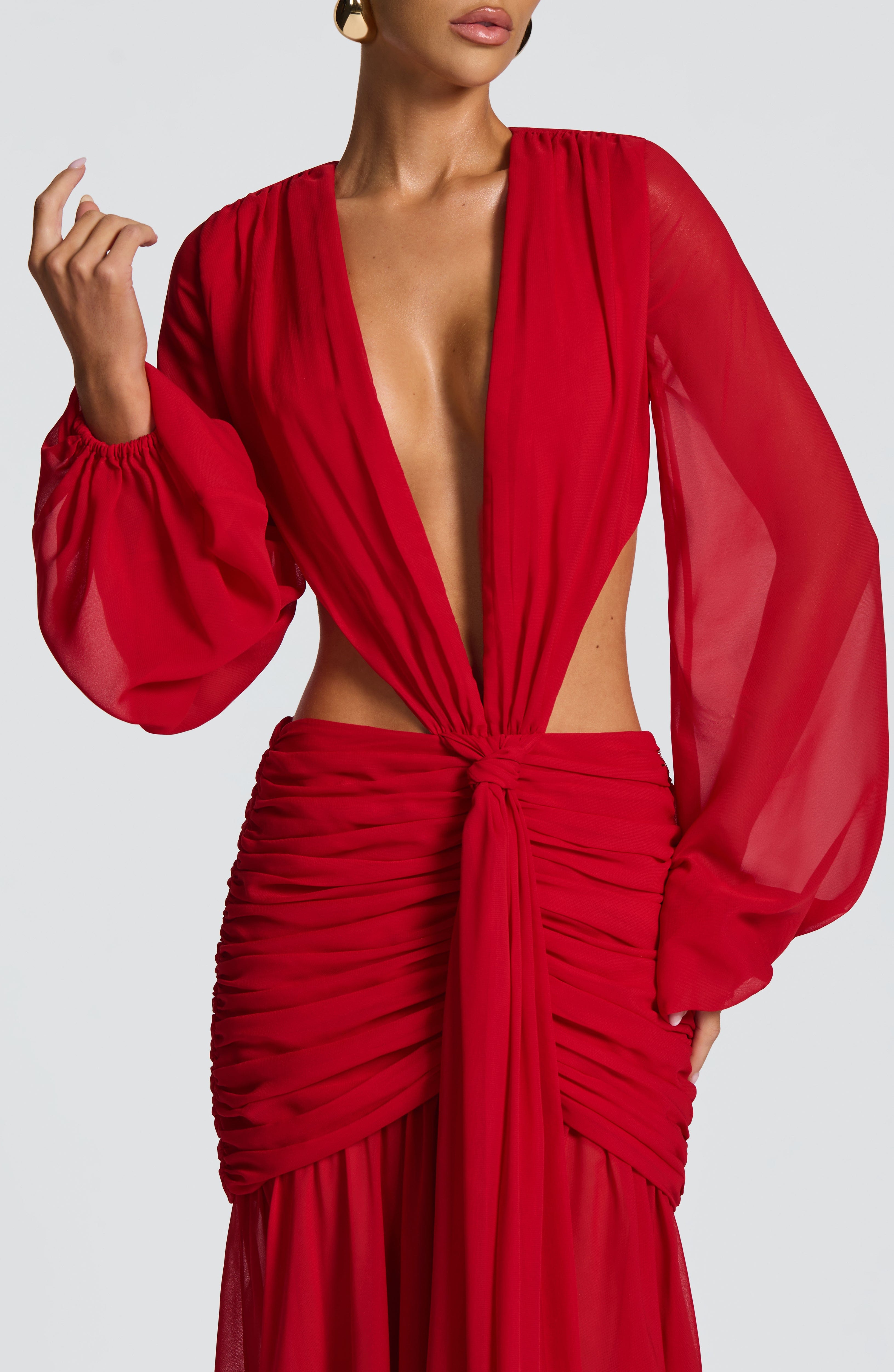Andrina Maxi Dress - Red Dress Babyboo Fashion Premium Exclusive Design