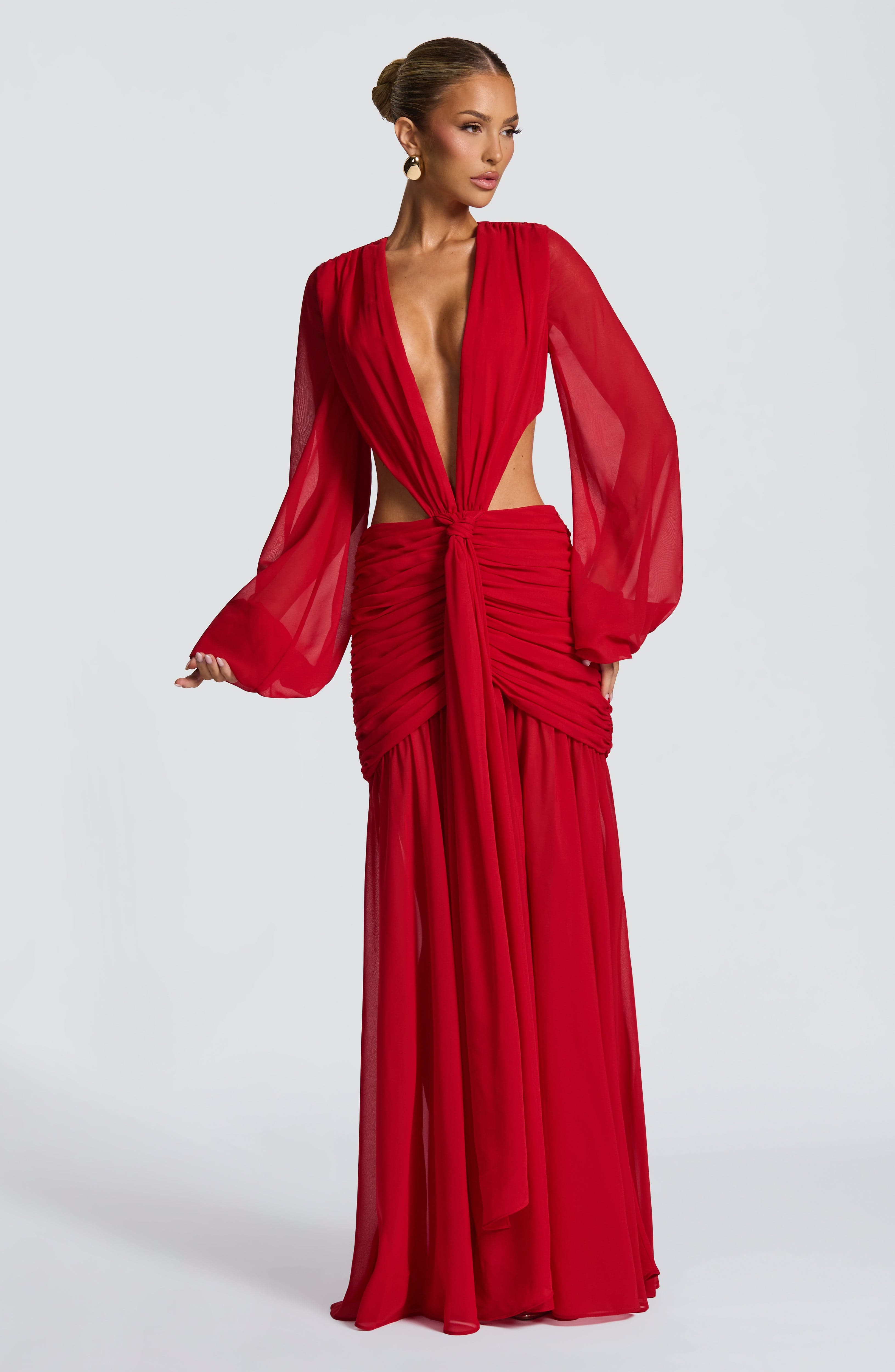 Andrina Maxi Dress - Red Dress Babyboo Fashion Premium Exclusive Design