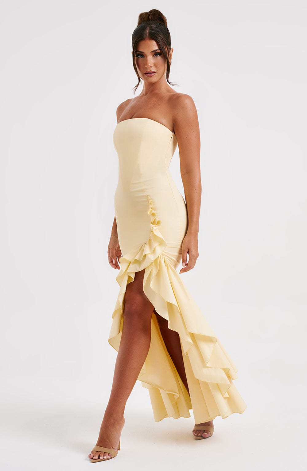 Angelina Maxi Dress - Lemon Dress Babyboo Fashion Premium Exclusive Design