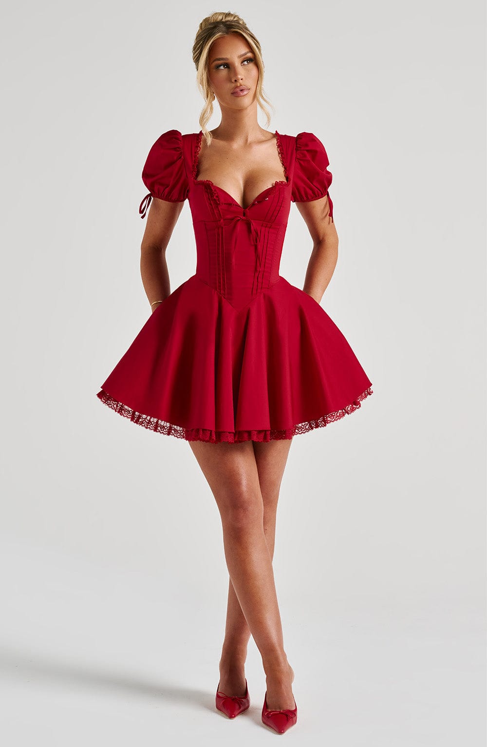 Annie Mini Dress - Red Dress Babyboo Fashion Premium Exclusive Design