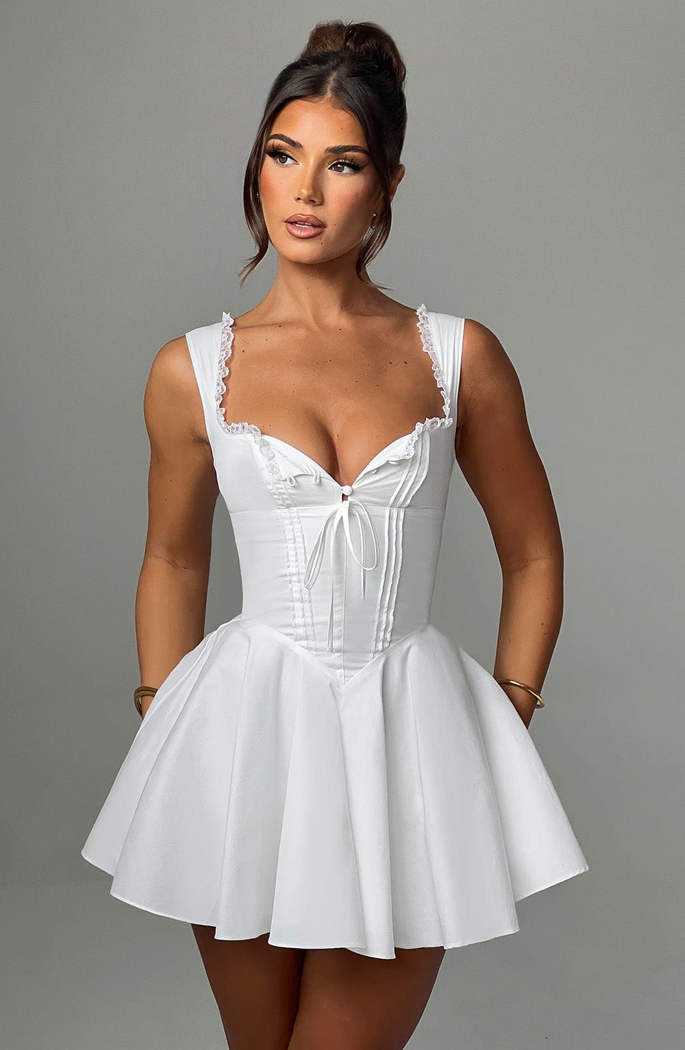 Antonella Mini Dress - Ivory Dress Babyboo Fashion Premium Exclusive Design