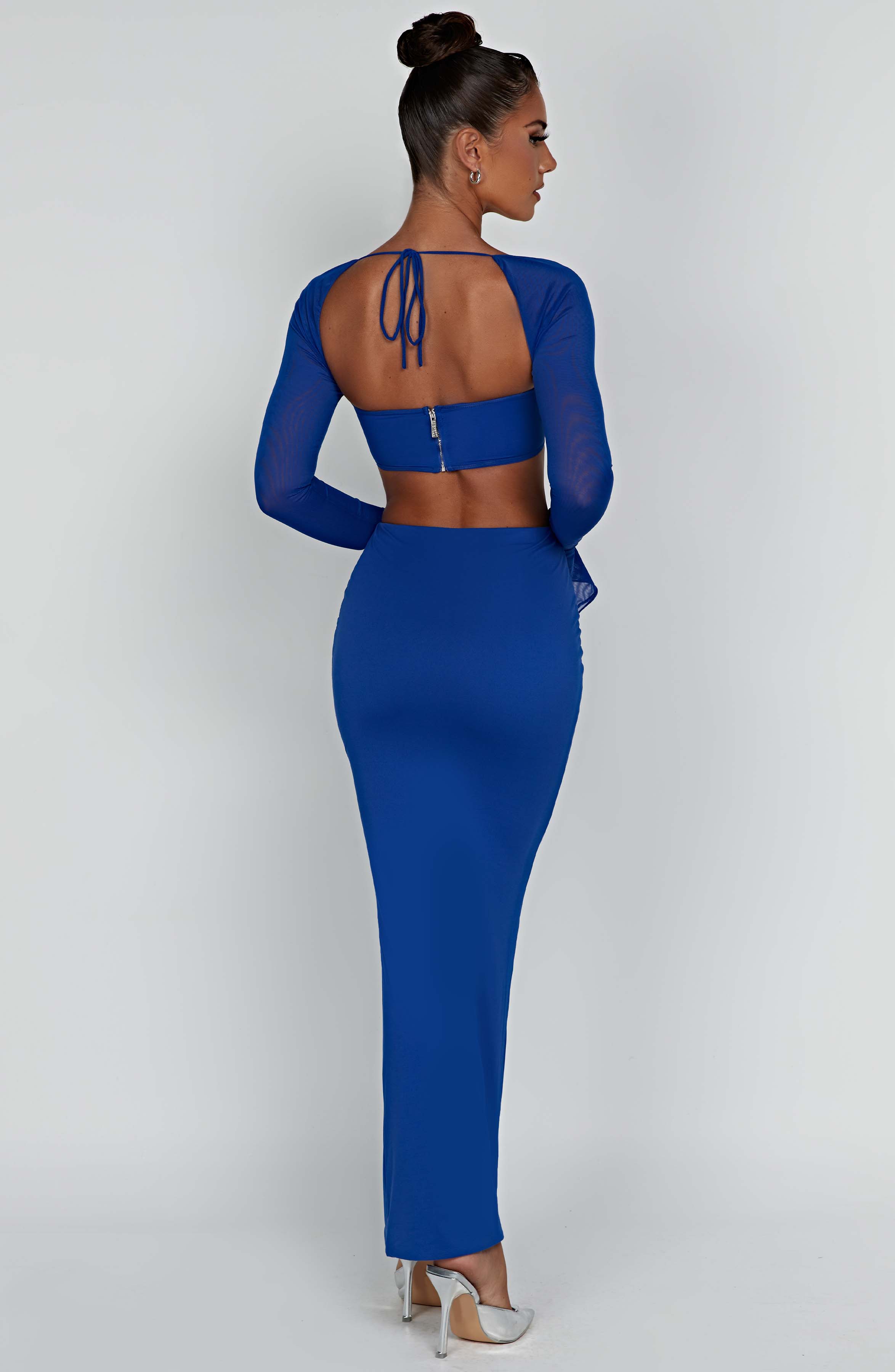 Astrid Maxi Skirt - Blue Skirt Babyboo Fashion Premium Exclusive Design