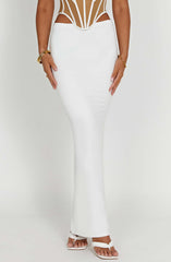 Astrid Maxi Skirt - White Skirt Babyboo Fashion Premium Exclusive Design