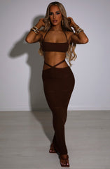 Aubery Maxi Skirt - Chocolate Babyboo Fashion Premium Exclusive Design